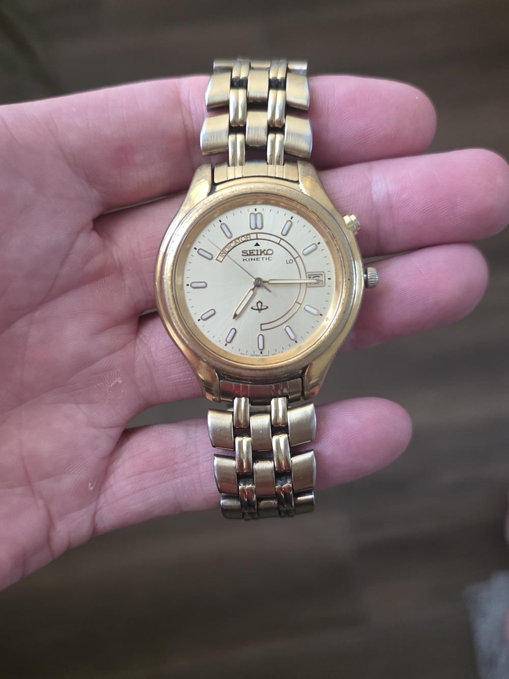 Seiko Kinetic Gold-Tone Men's Watch